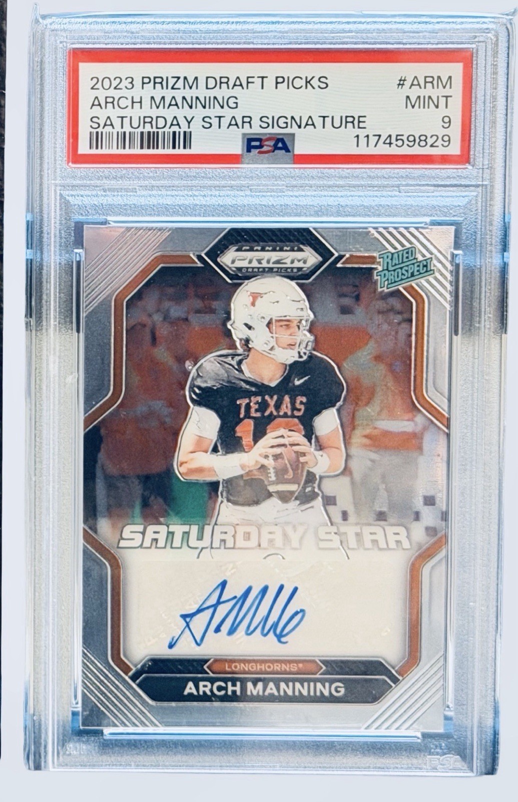 🔥2023 Arch Manning Draft Picks Saturday Stars Auto PSA 9 Chaser