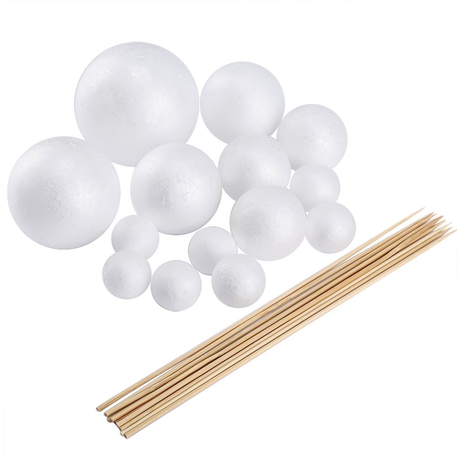 Pllieay Make Your Own Solar System Model with 14 Mixed Sized Polystyrene Sphe...