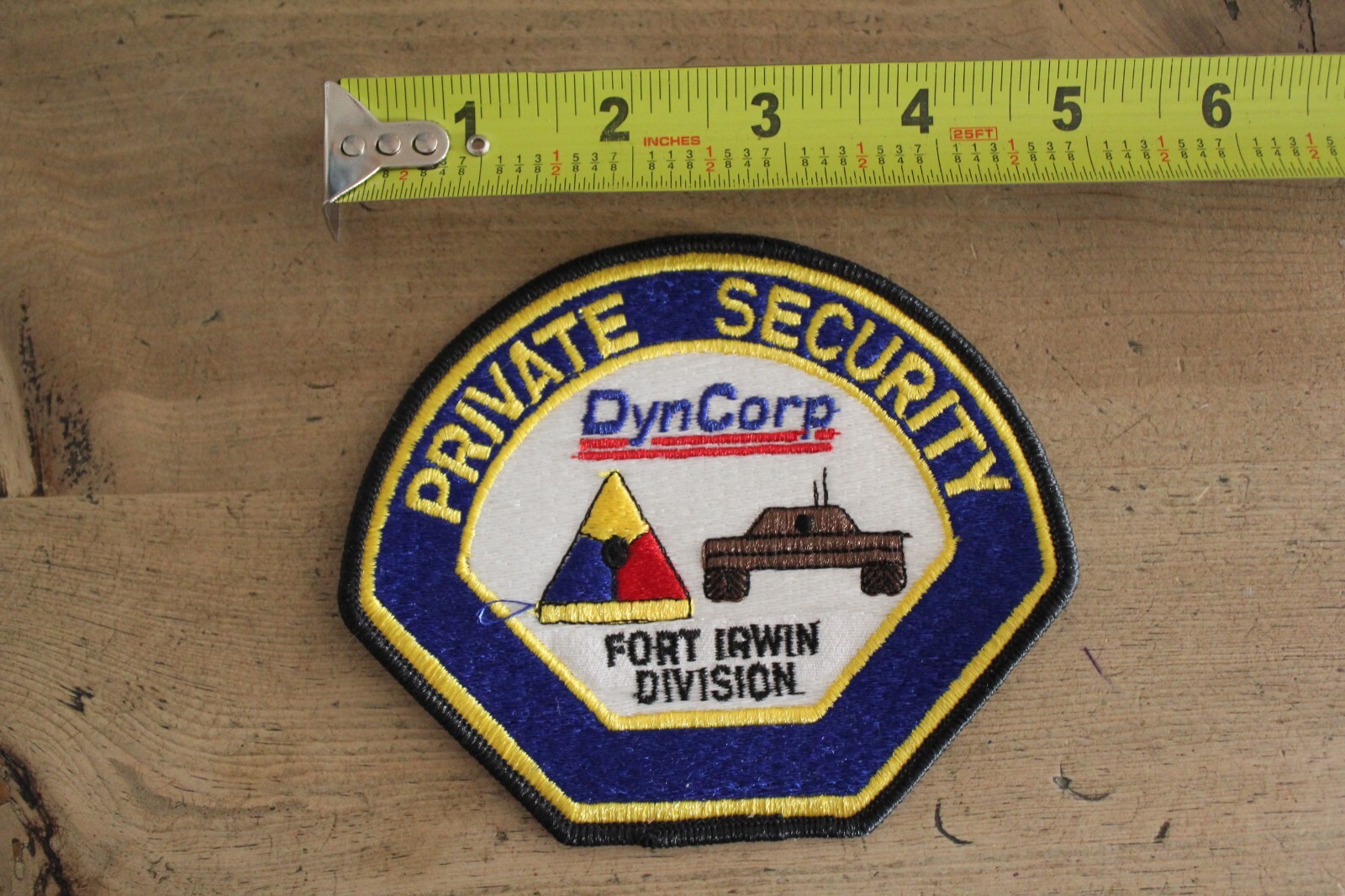 Private Security DynCorp Fort Irwin Division Military Contractor Patch NEW