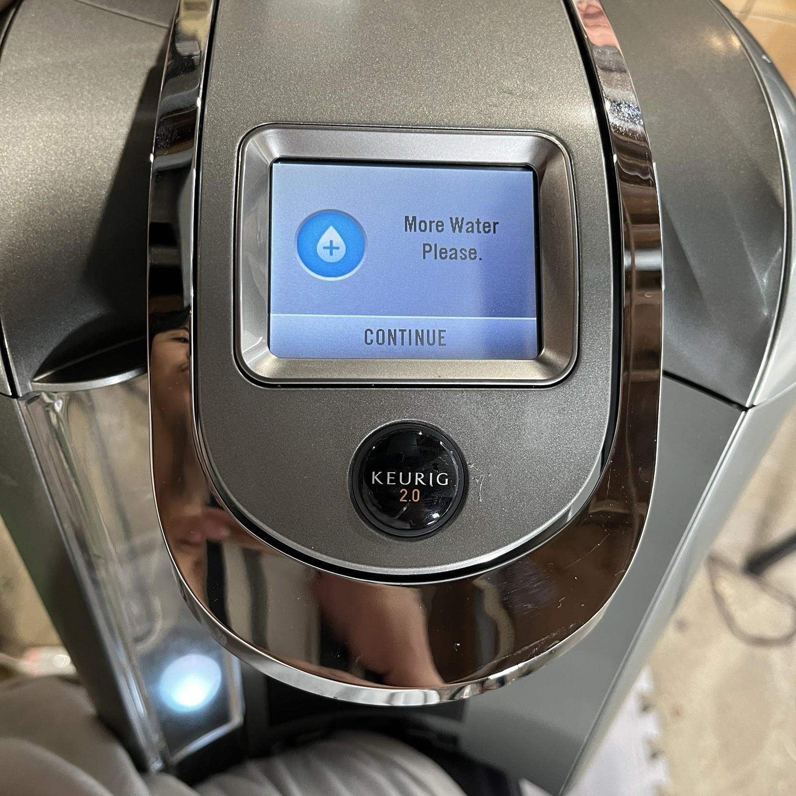 Keurig 2.0 K2.0-500 Touchscreen Digital Coffee Maker KCup Brewer Silver
