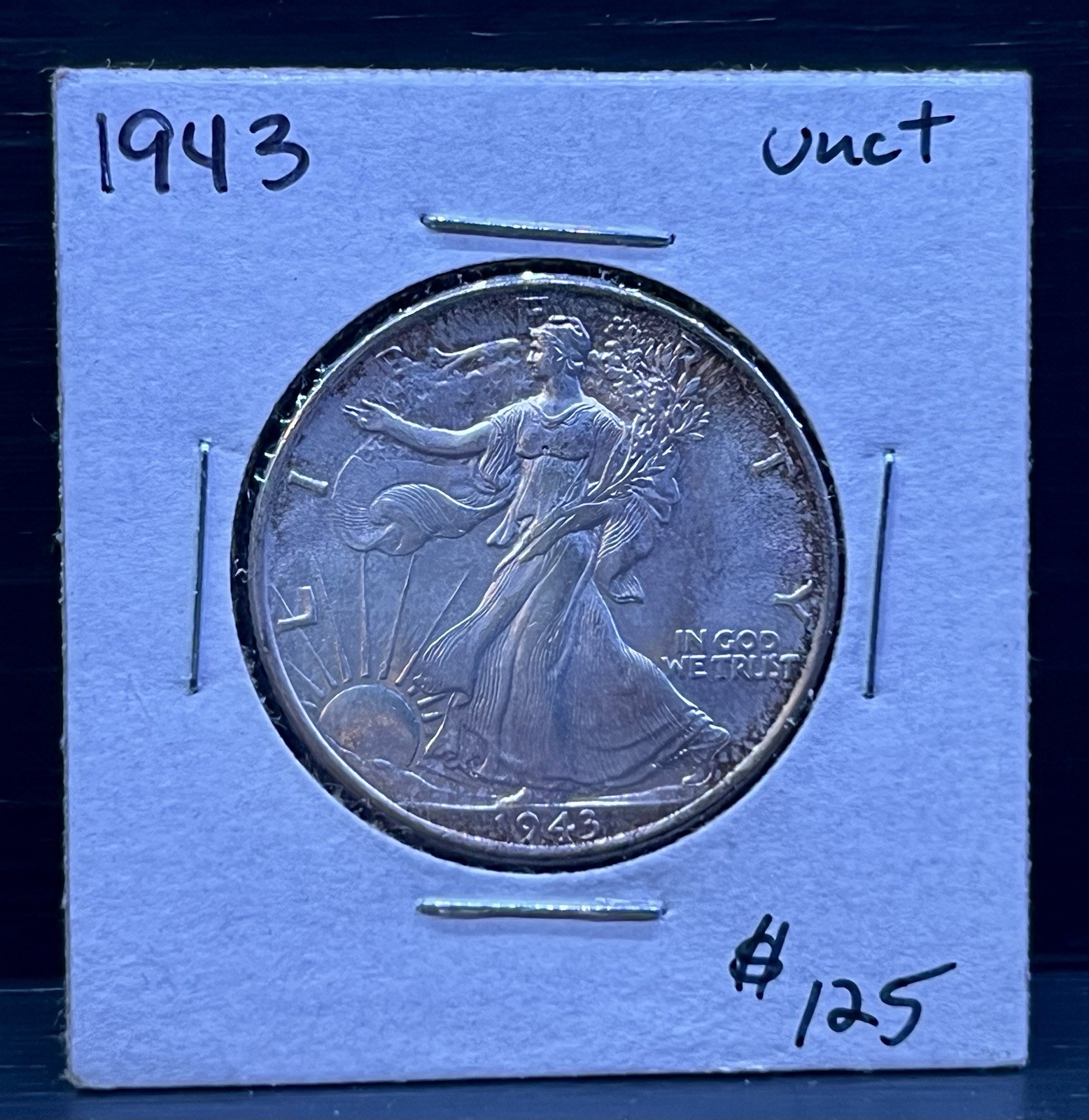 1943 Walking Liberty Half Dollar Uncirculated Plus Condition