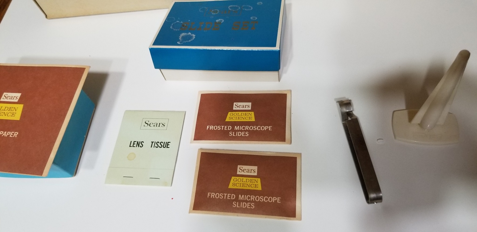 Vintage 1960s Sears Zoom Micro Lab Kit Master Microscope Set Boxed Very Nice X