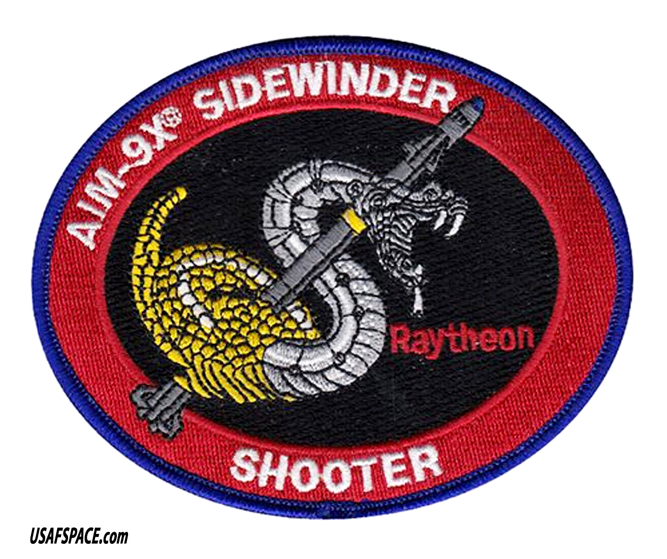 USAF AIM-9X RAYTHEON MISSILE -NEXT GENERATION SIDEWINDER-SHOOTER- VEL PATCH