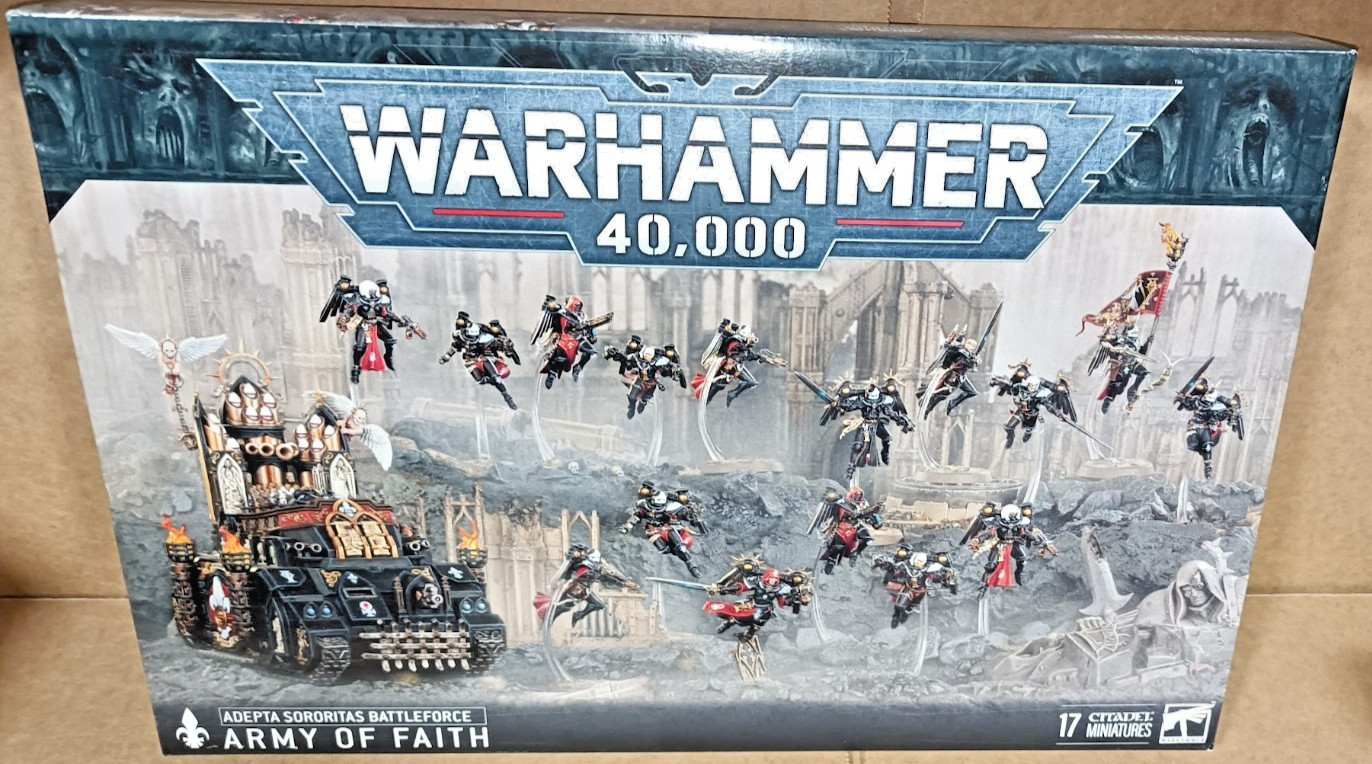 ⚔️WARHAMMER 40K - ARMY OF FAITH - SISTERS OF BATTLE - BATTLEFORCE - NIB⚔️