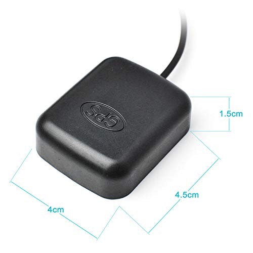 Car Dash Cam GPS Antenna 3.5mm Plug - Waterproof Hidden Adhesive Mount for
