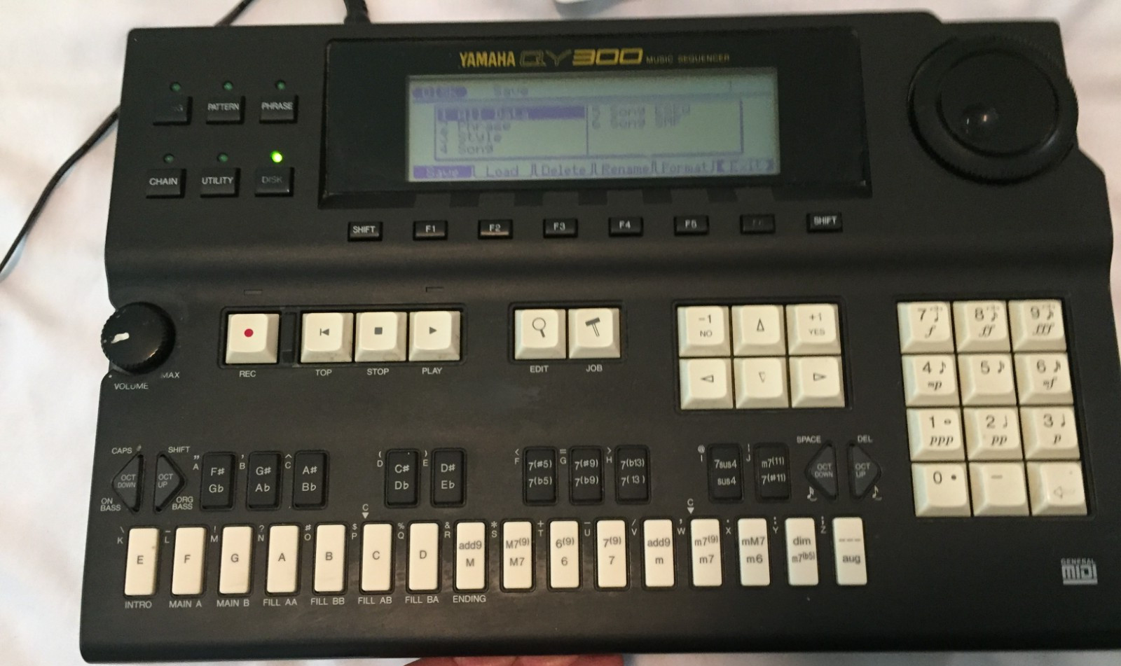 Yamaha QY300 Music Sequencer Rhythm Machine Sound Module WORKS- DISC DRIVE ISSUE