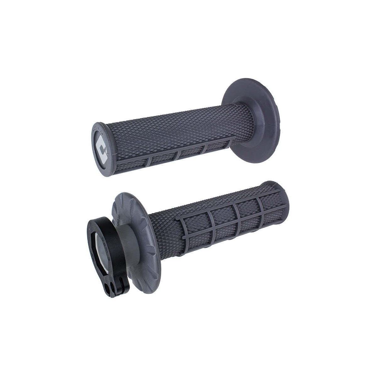 Half Waffle V2 MX Lock-On Grips - 2 & 4-Stroke (Graphite)