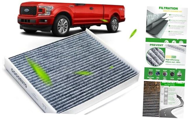 Cabin Air Filter for 2015-2023 Ford F150,2017-2023 F250 F350 F450 F550 Super