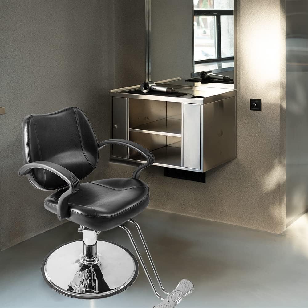 Barber Chair, All Purpose Hydraulic Salon Chair Hairdressing Chair Furniture