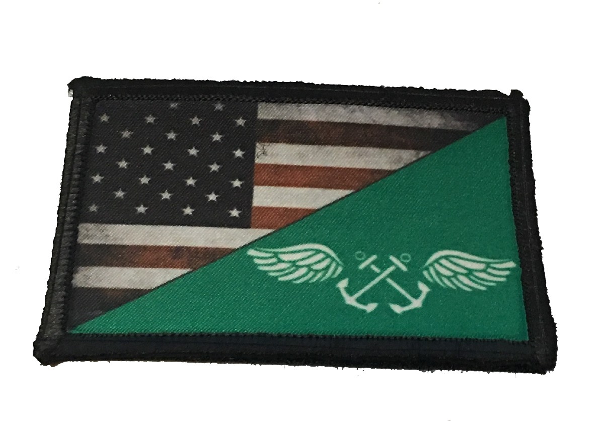 Navy Green Shirt Boatswain's Mate Morale Patch Tactical Military Army Flag USA