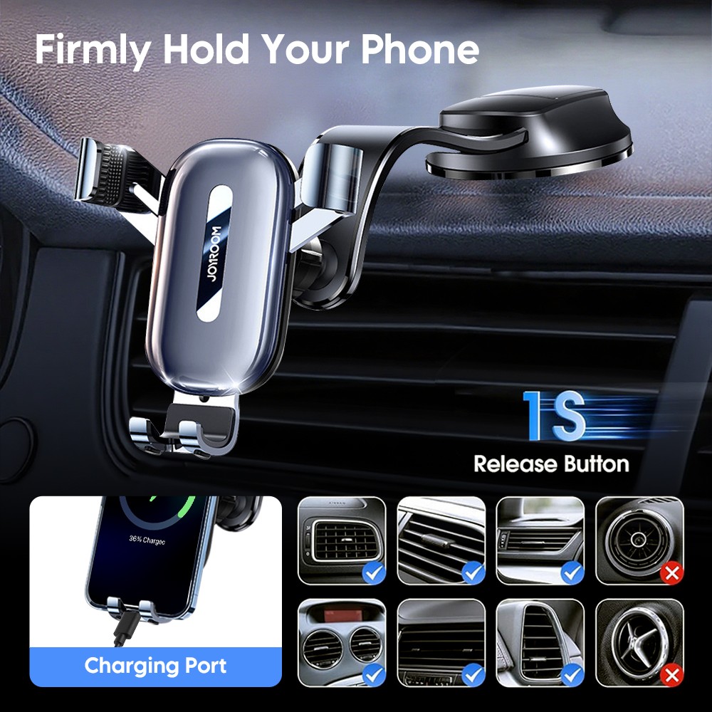 Universal 360° Car Phone Mount Holder For Cell Phone Samsung Galaxy iPhone etc..