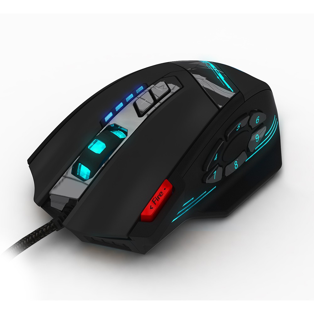 ZELOTES C-12 Wired USB Optical Gaming Mouse 12 Programmable Buttons Compute ASEW