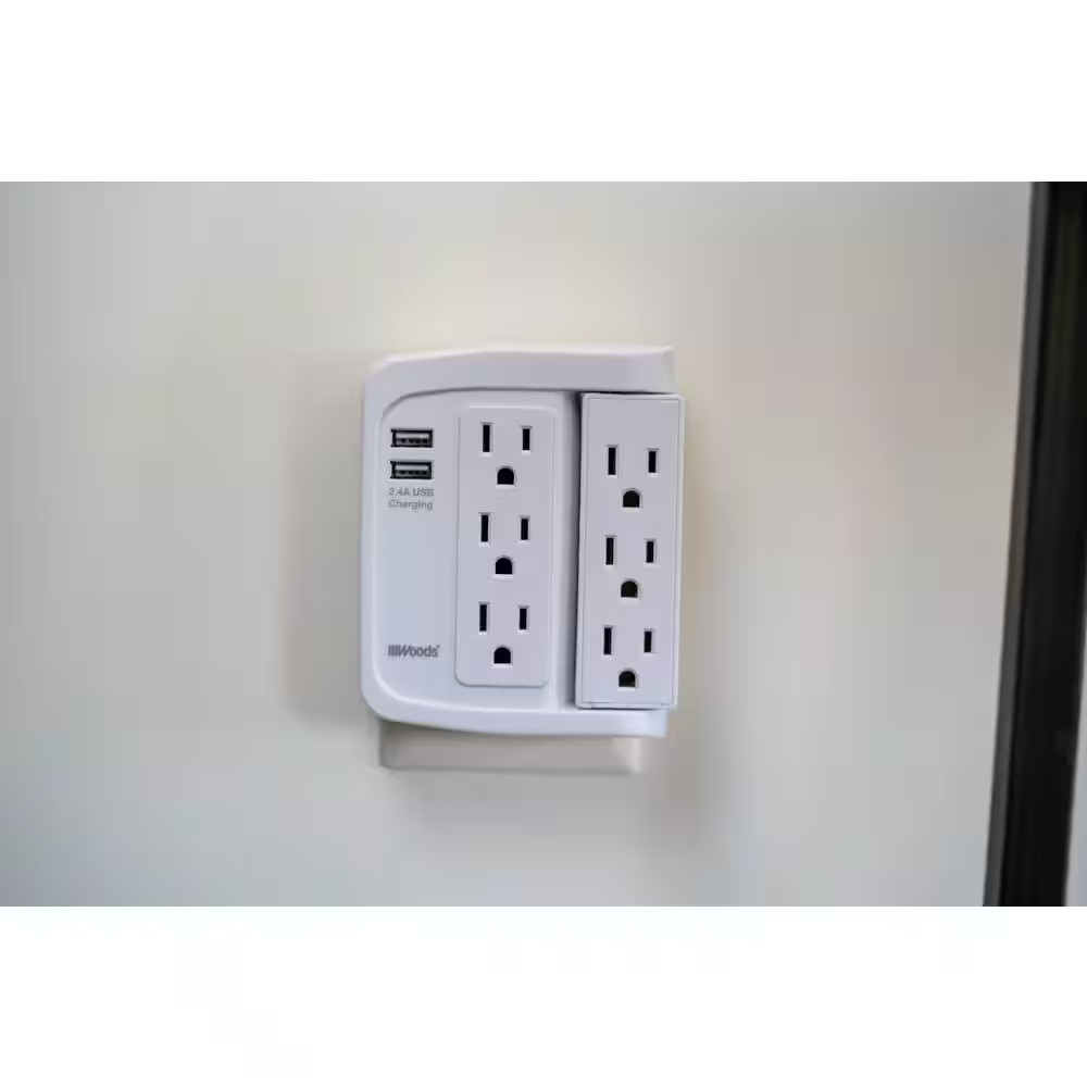 6-Outlet Surge Tap with Phone Cradle