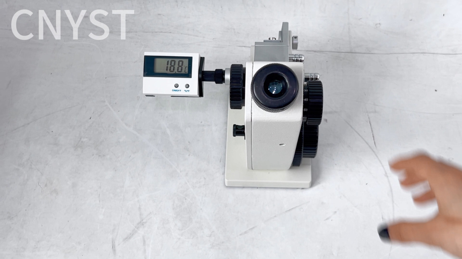 Abbe Refractometer Lab Abbe Refractometer Monocular with Accuracy(nD) ±0.0002