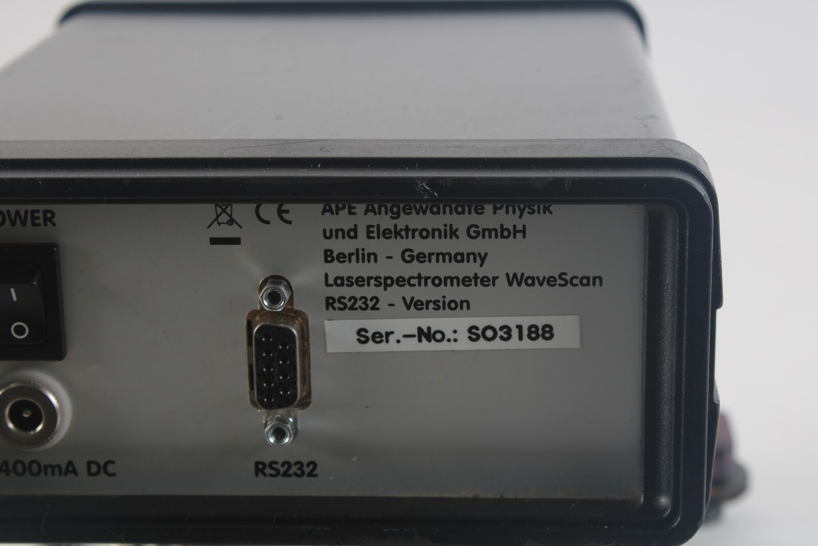 Ape WaveScan High Resolution Laserspectrometer With Bracket