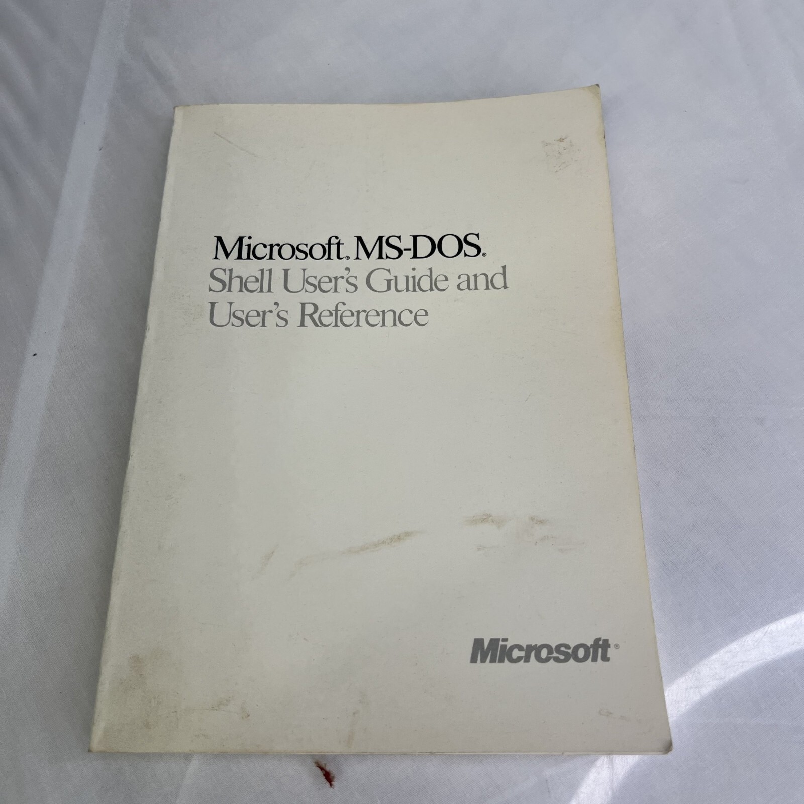 Microsoft MS-DOS User’s Guide (Book) - Operating System 08888 Part No. 03595