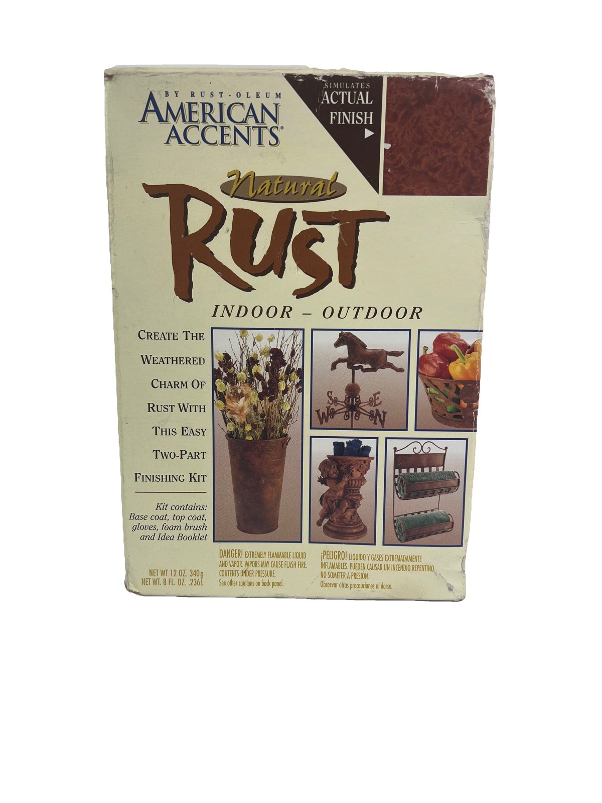 NEW Open Box Rust-Oleum American Accents - Natural Rust Kit Indoor & Outdoor