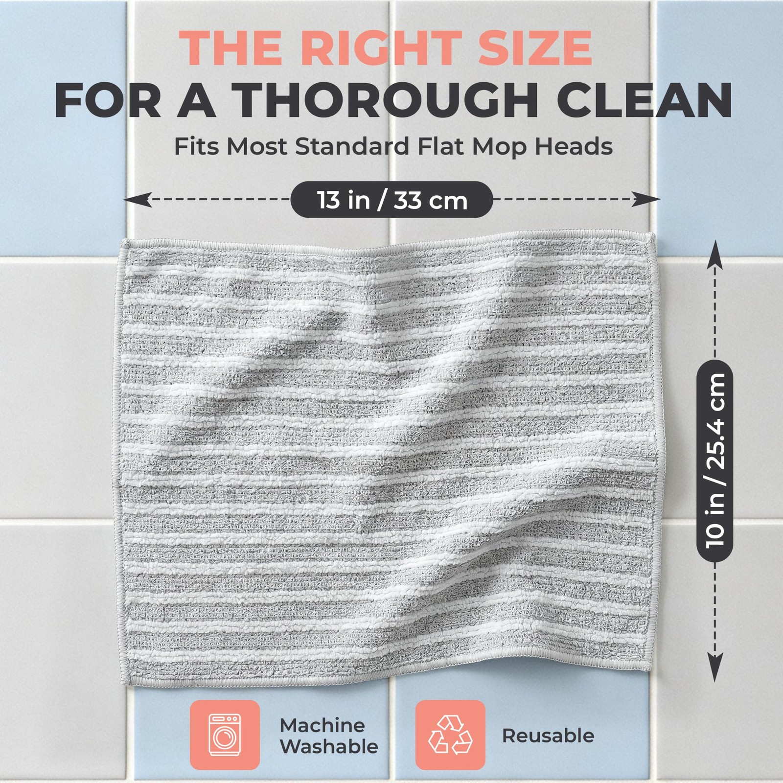 3D-Layer Cleaning Cloth - Reusable Microfiber Towel (13" x 10") Multi-Purpose...