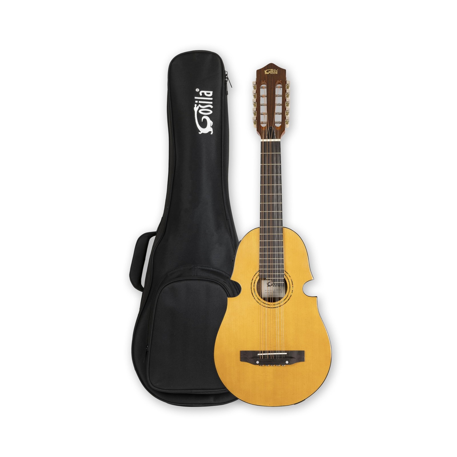 10 String Electric Acoustic Puerto Rican Cuatro Guitar Solid spruce top Ovank...