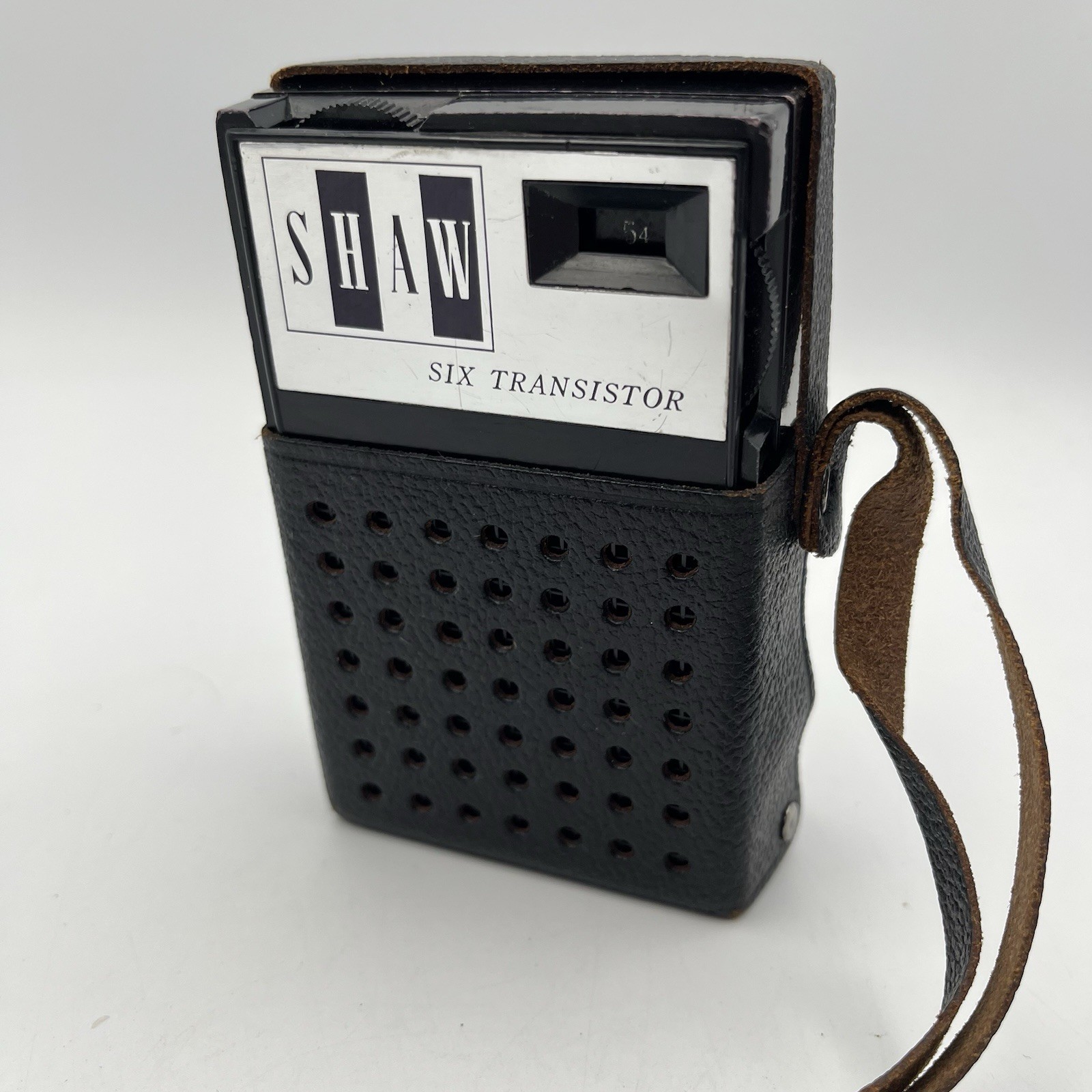 Shaw Rita 6 Transistor Radio w/Case - 6TR6 - PARTS OR REPAIR