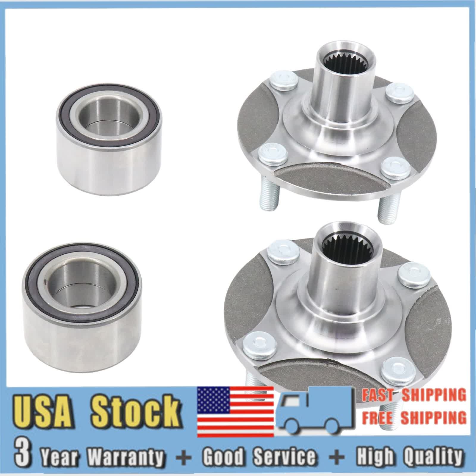 Front Pair Wheel Hub Bearing Kit Assembly for Mitsubishi Mirage 2014-24 US Stock