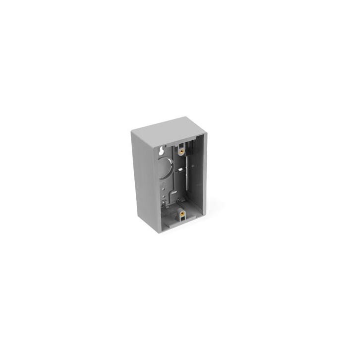 Leviton 42777-1GA Single-Gang Surface-Mount Back Box Depth 1.89 inch Gray