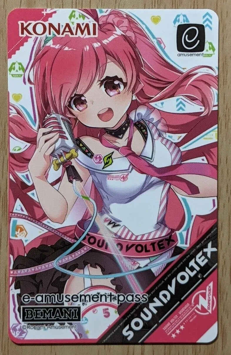 SHIPS FROM USA Unused Konami e-AMUSEMENT PASS Card Sound Voltex Rasis SDVX