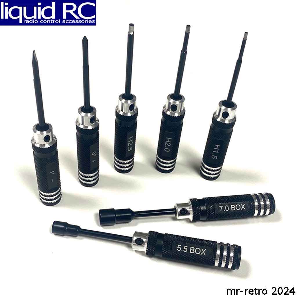 Core RC CR875 Aluminum Mini-Tool Set 7 Pieces Metric