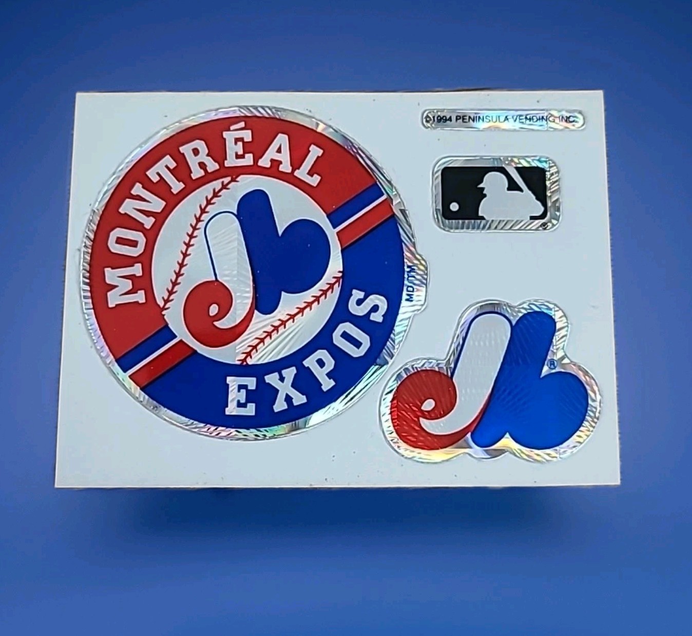 Vintage Stickers Vending Machine Sports MLB 90s Montreal Expos 1994