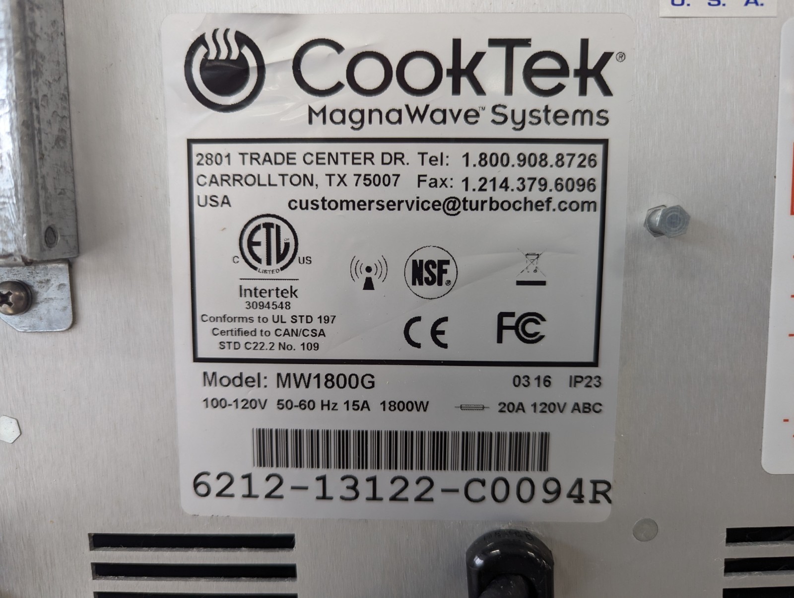 Cool Tek Countertop Induction Wok RANGE