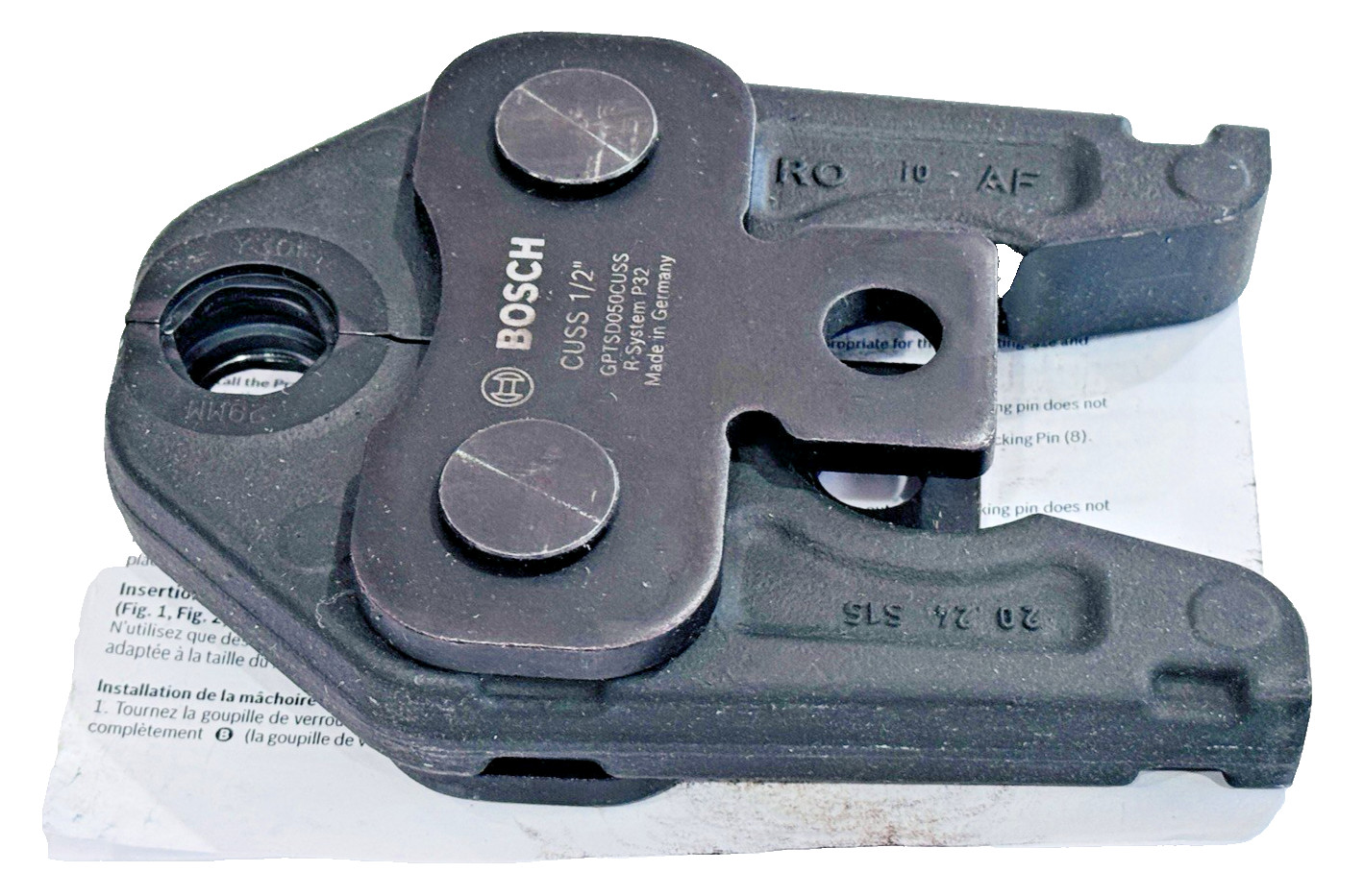 BOSCH 1/2" ProPress Jaw For Copper/Stainless Steel Fittings GPTSD050CUSS