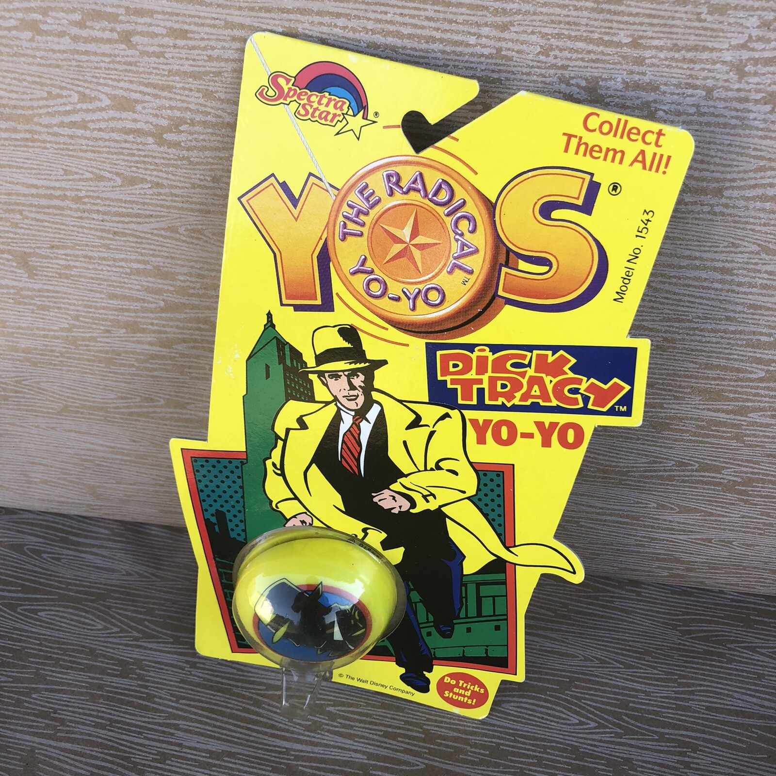 Dick Tracy Radical Yo-Yo 1989 Spectra Star Disney SEALED Slight Rip At Bottom