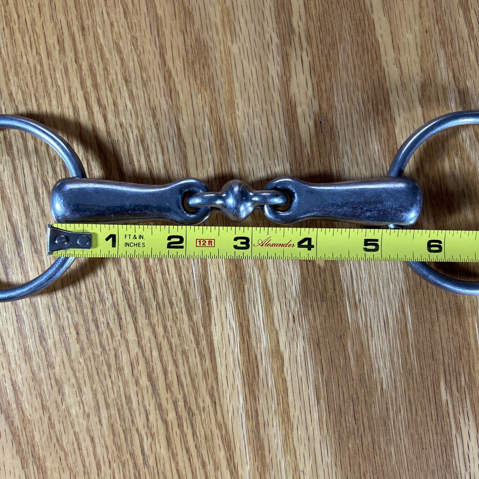 Loose Ring Snaffle Bit With Peanut 4.5" Mouthpiece Riding Bridle Bit