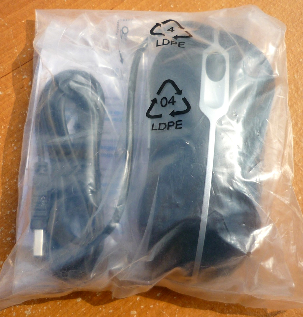 Vintage DELL M-BAC-DEL5 5 Button Optical Dell Mouse USB Wired  - NEW / SEALED