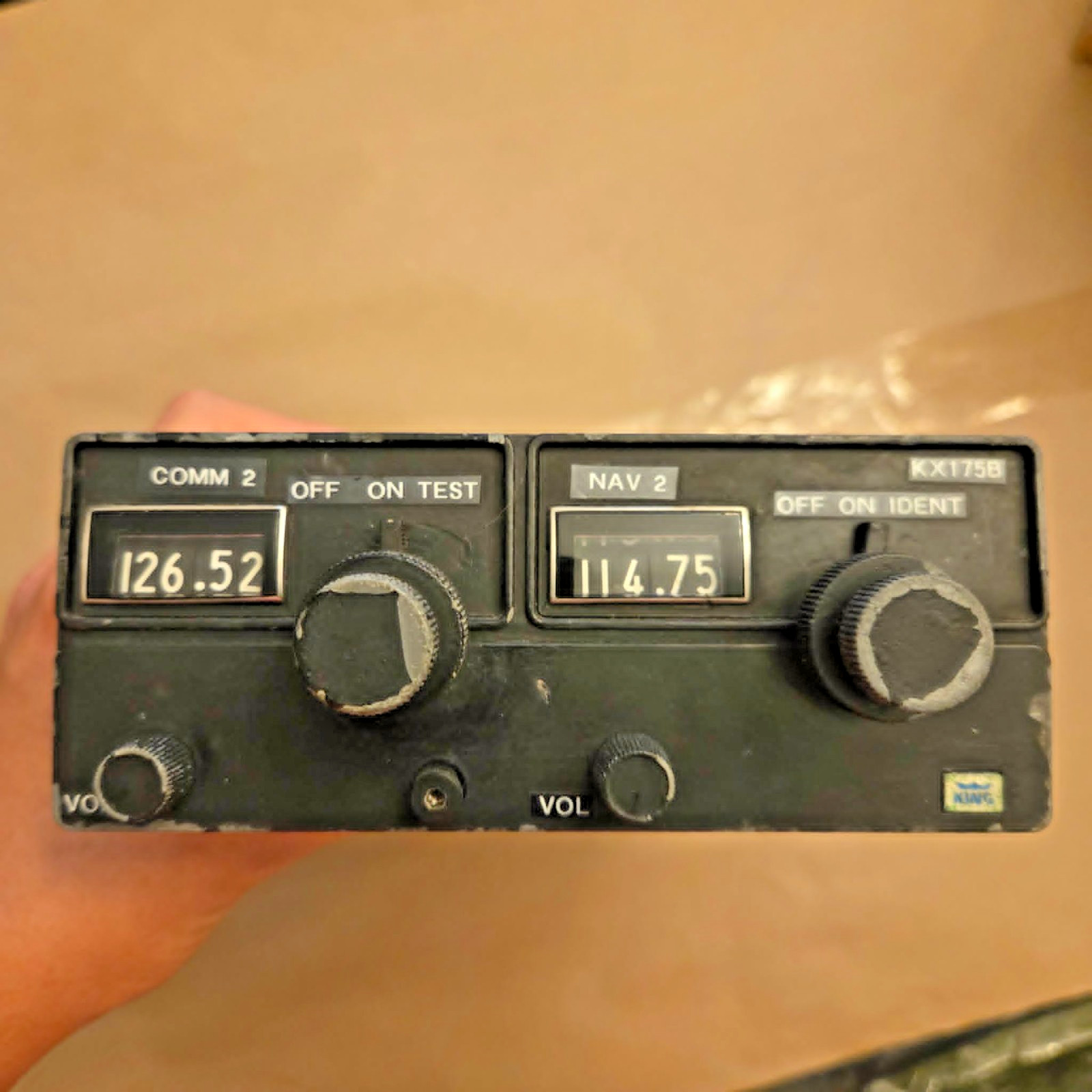 King KX175B NAV/COMM Radio 069-1019-00 Bendix King Aircraft Avionics Parts