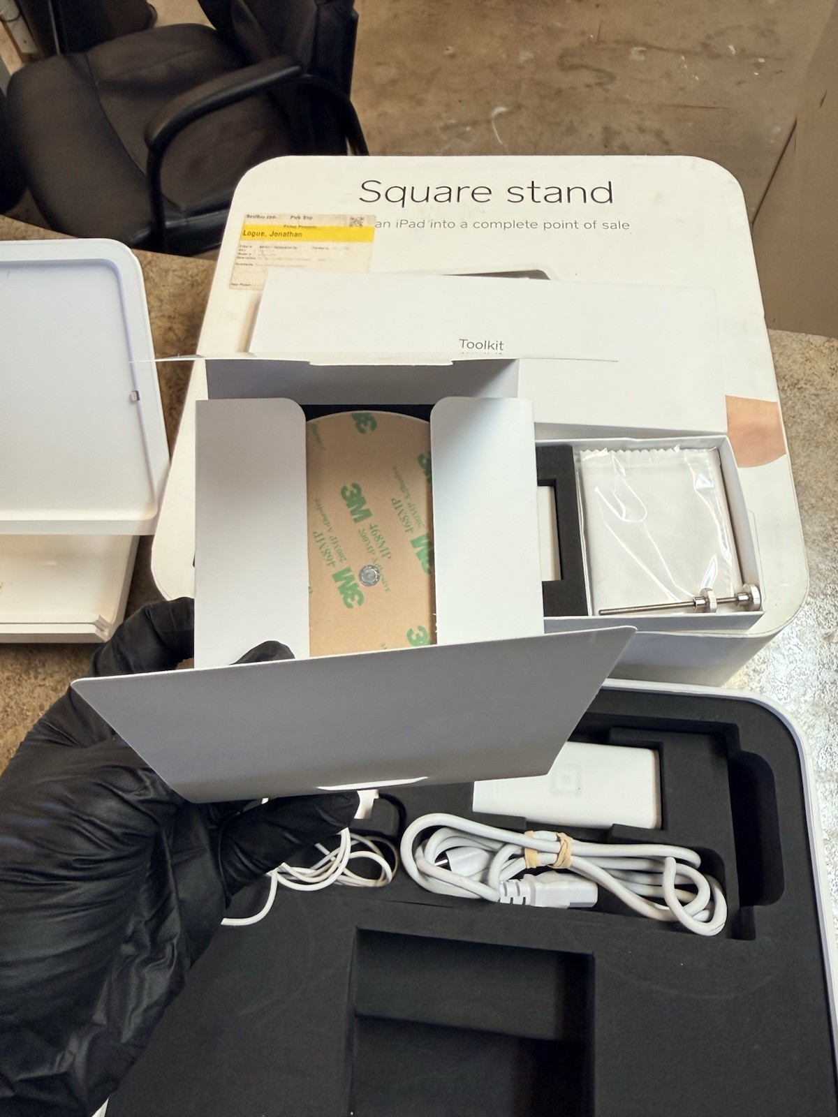 Square Square Stand for iPad POS System w/ Square Reader & Accessories