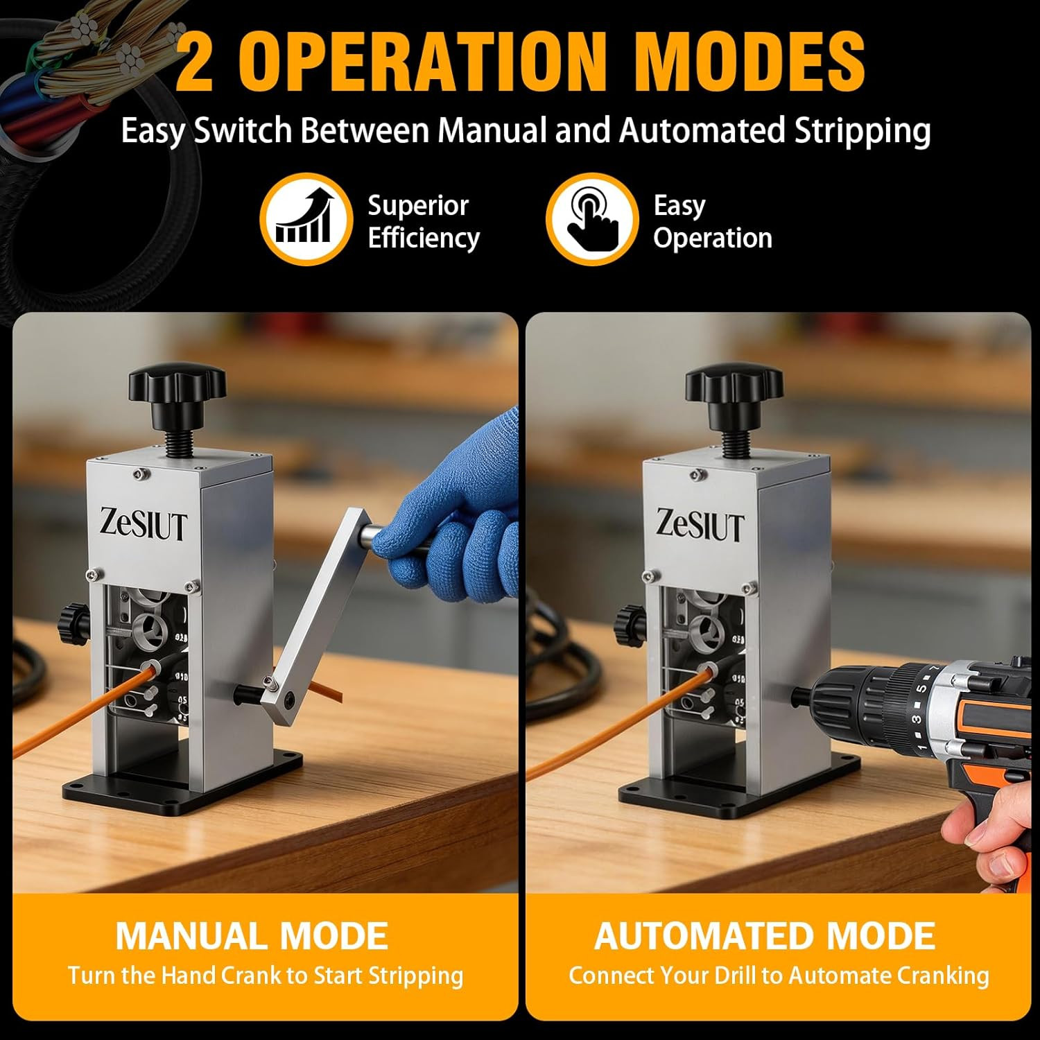 Manual Wire Stripper Machine,0.12"-1.18" Wire Stripping Machine, Wire Stripping