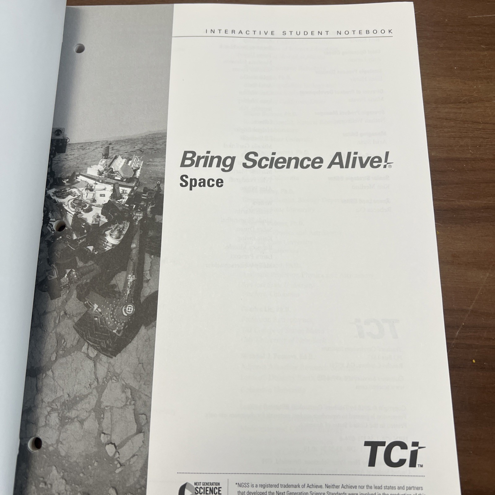 Interactive Student Notebook Bring Science Alive! Space
