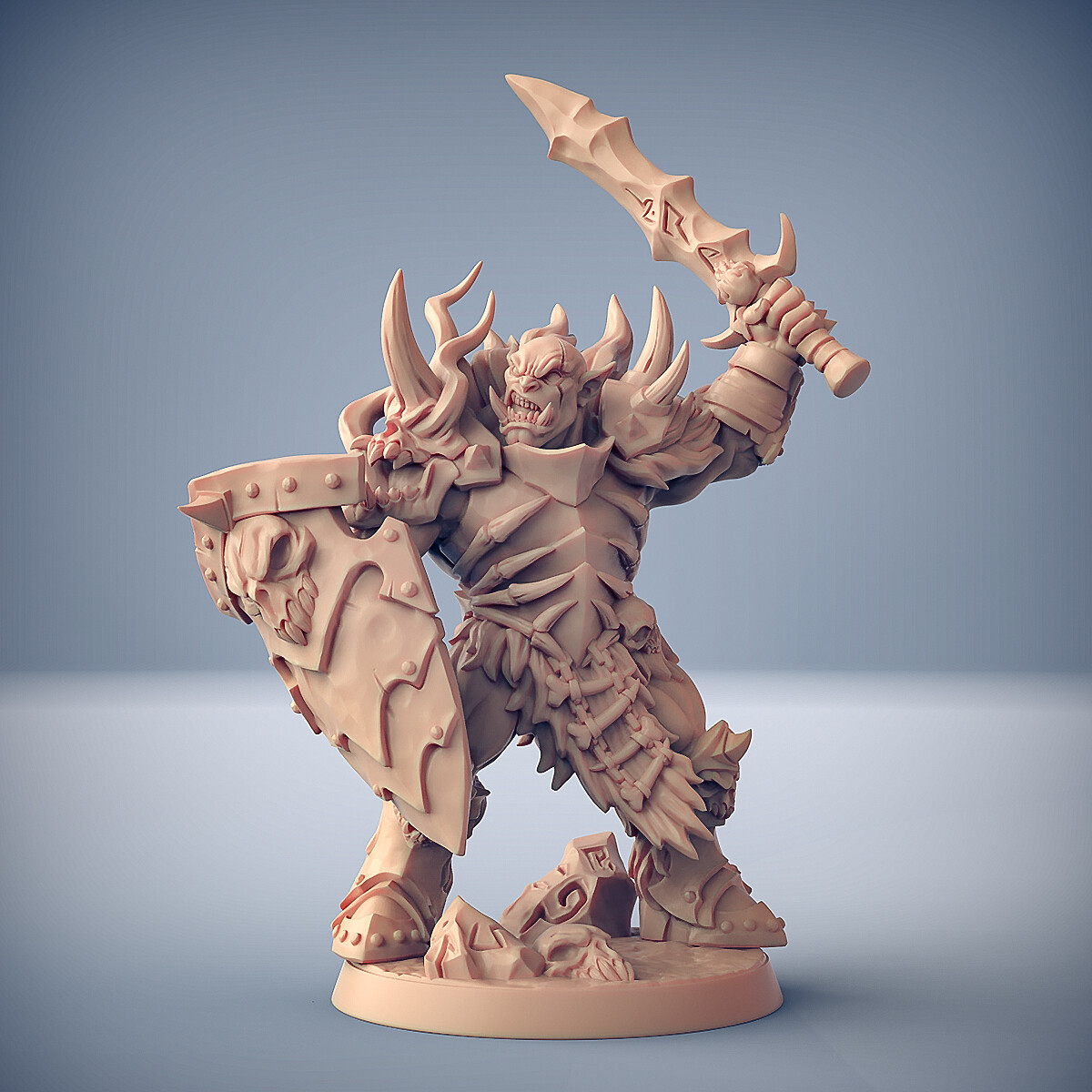 Frostmetal Orc B Artisan Guild Fantasy Dungeons and Dragons Miniature Tabletop