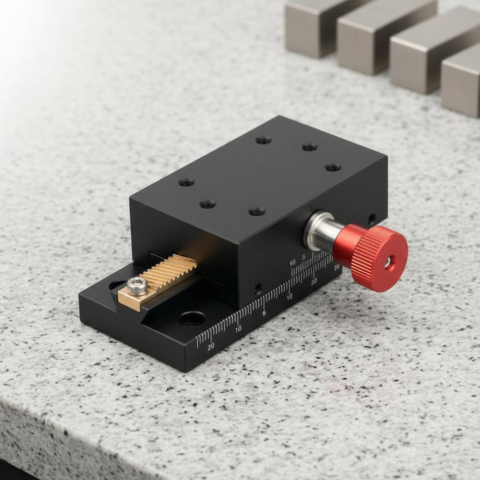 Angled Slide Slide Base Fine Adjustment Rack and Pinion Stage Fluid Sliding