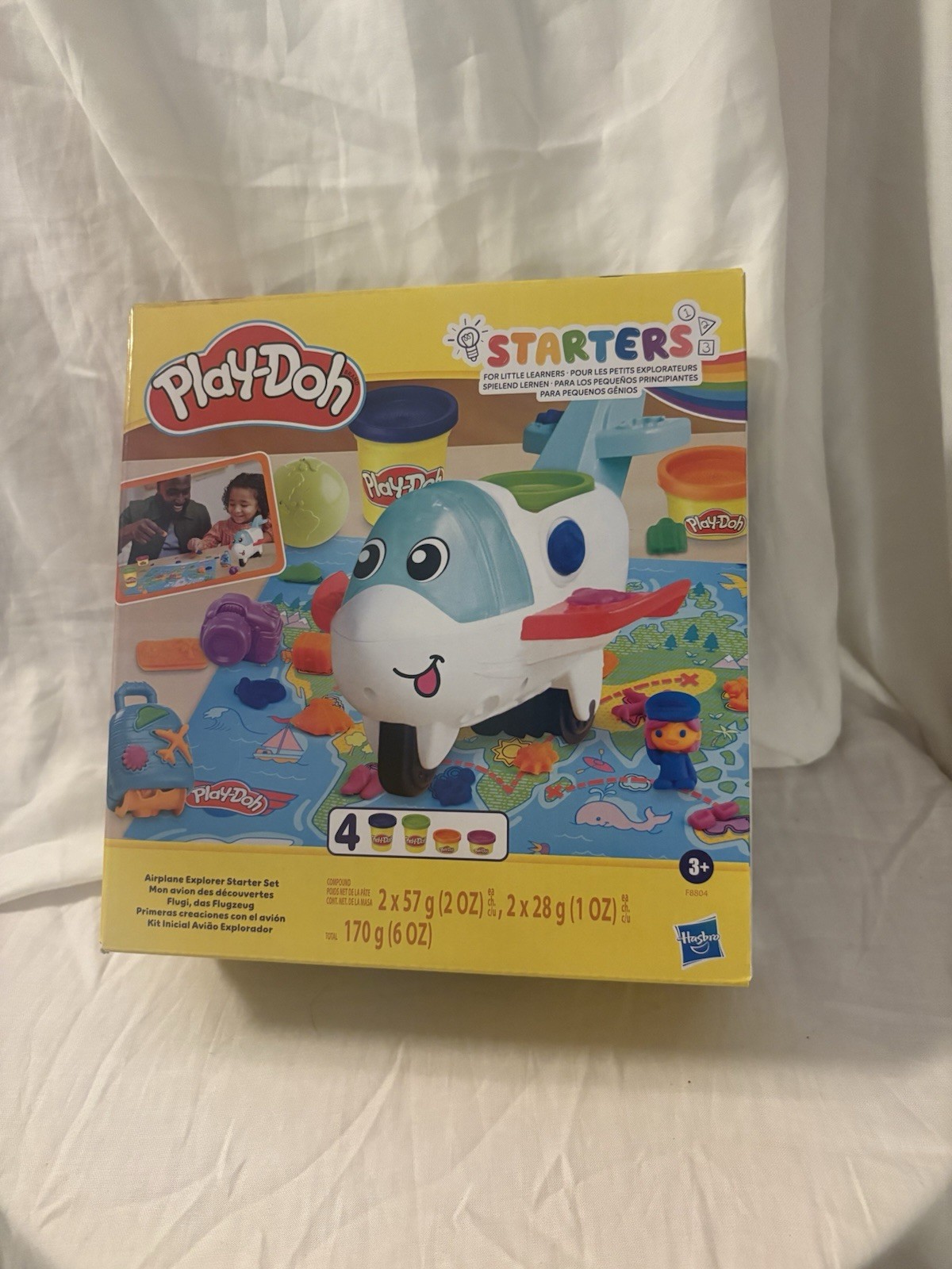 New Play-Doh Starters Airplane Explorer Starter Set W/ Accessories SKU Z3