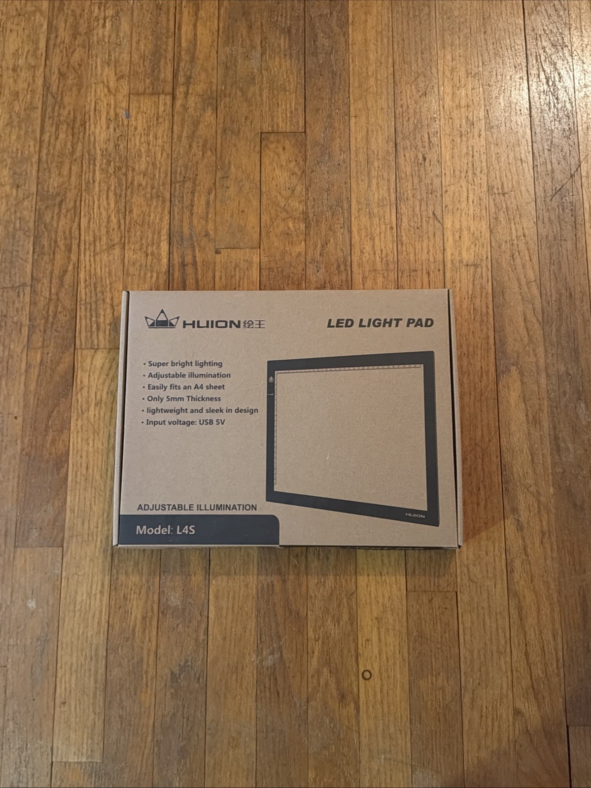 Huion L4S LED Light Box A4 Ultra-Thin Adjustable Light Pad for Tracing