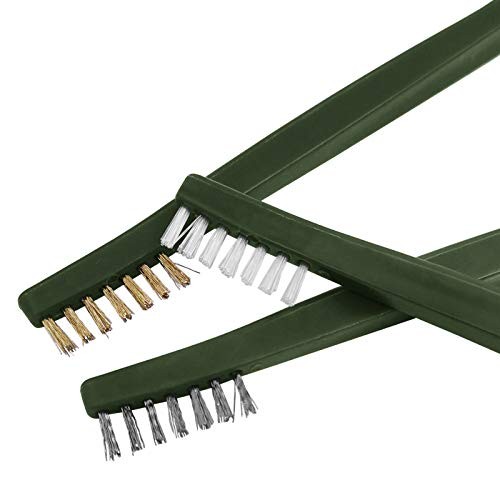 Wire Brush Set for Car Detailing - 9 PCS Cleaning Kit with 3 Brass, 3 Steel,