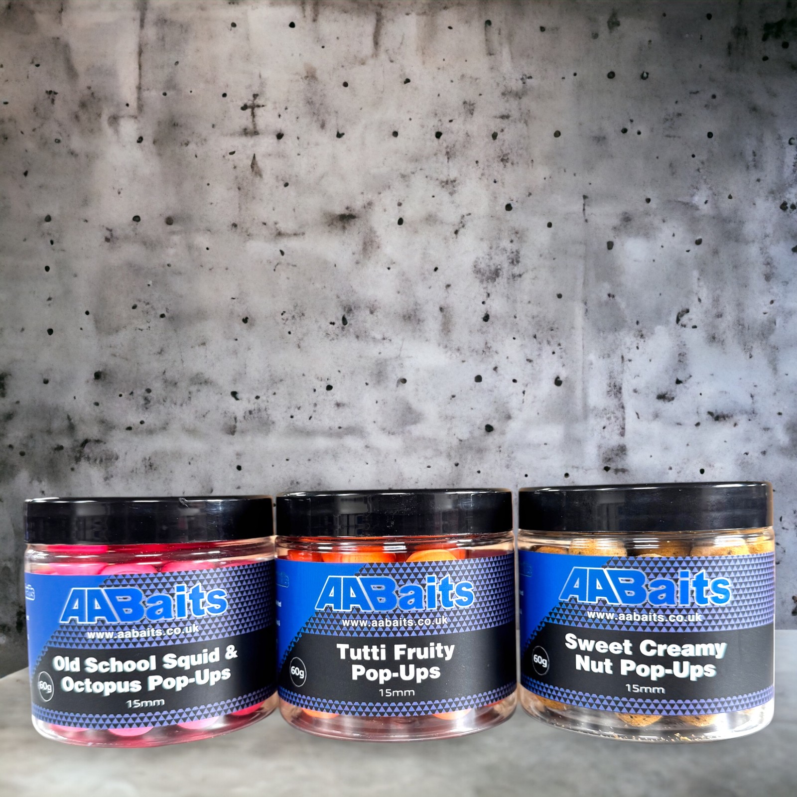 AA Baits 15mm Pop Ups - Carp Fishing Bait - Various Flavours
