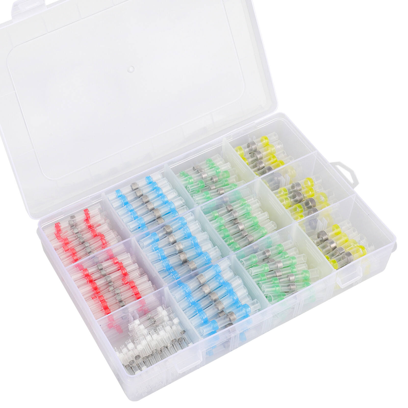 400Pcs Solder Seal Sleeve Heat Shrink Butt Wire Connectors Terminals Waterproof