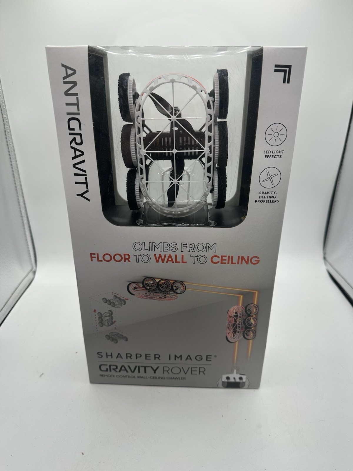 Sharper Image Gravity Rover RC Wall Ceiling Climbing Car New Sealed