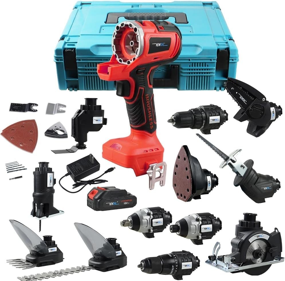 Versatile 12-Tool Power Tool Combo Set with Batteries - Milwaukee Compatible