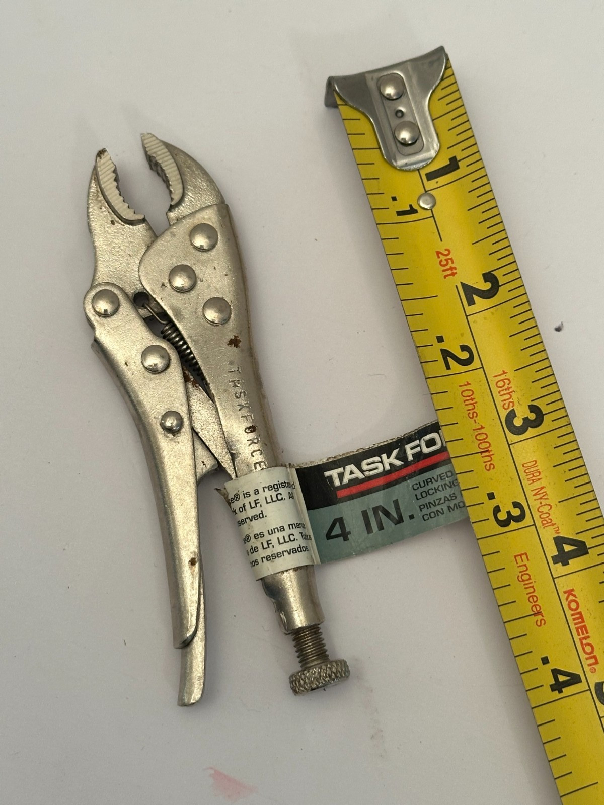 Task Force 4-inch Curved Jaw Locking Pliers