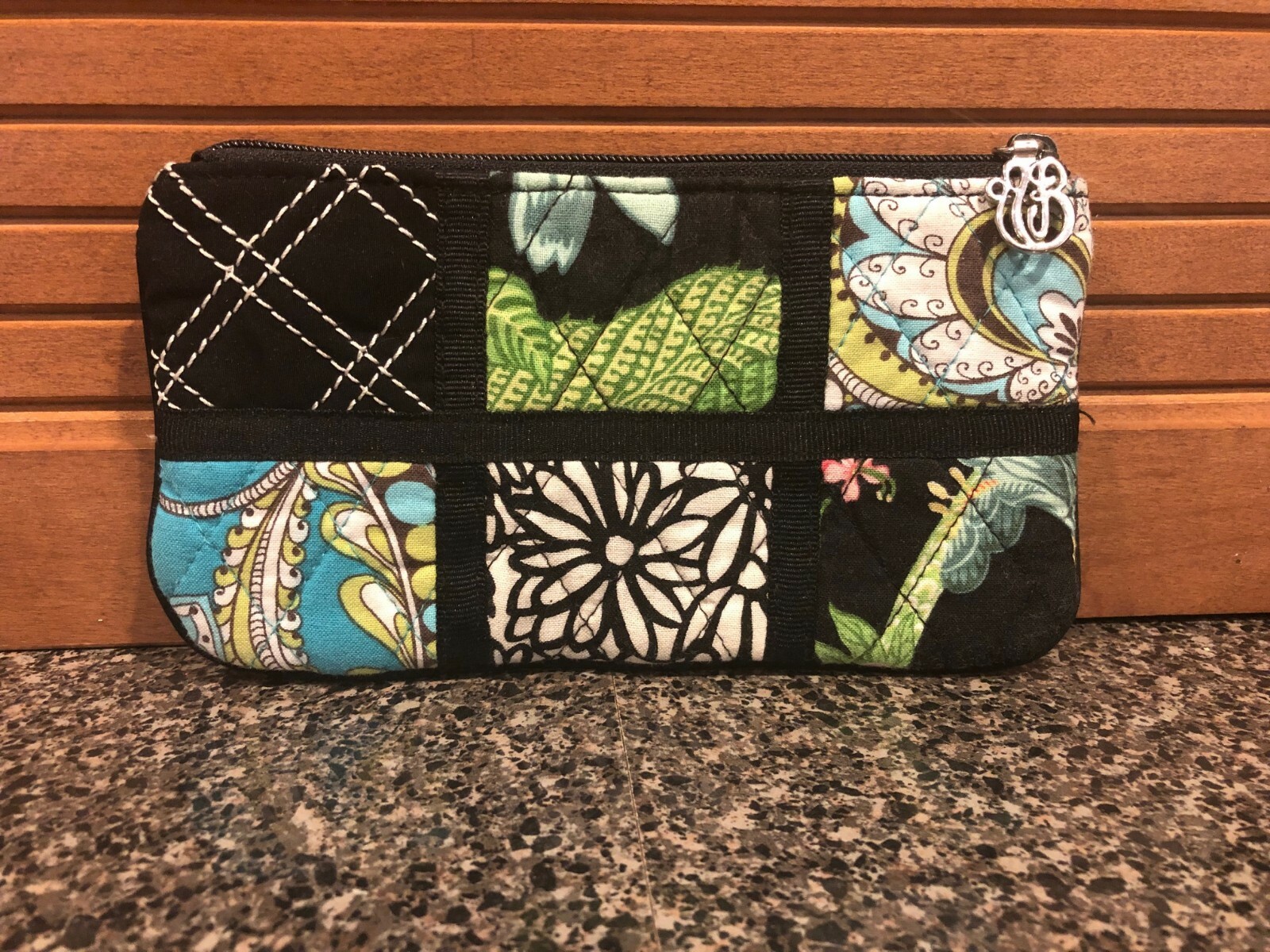 Fabulous Vera Bradley Patchwork Zip Case- 7 Inches x 4 Inches