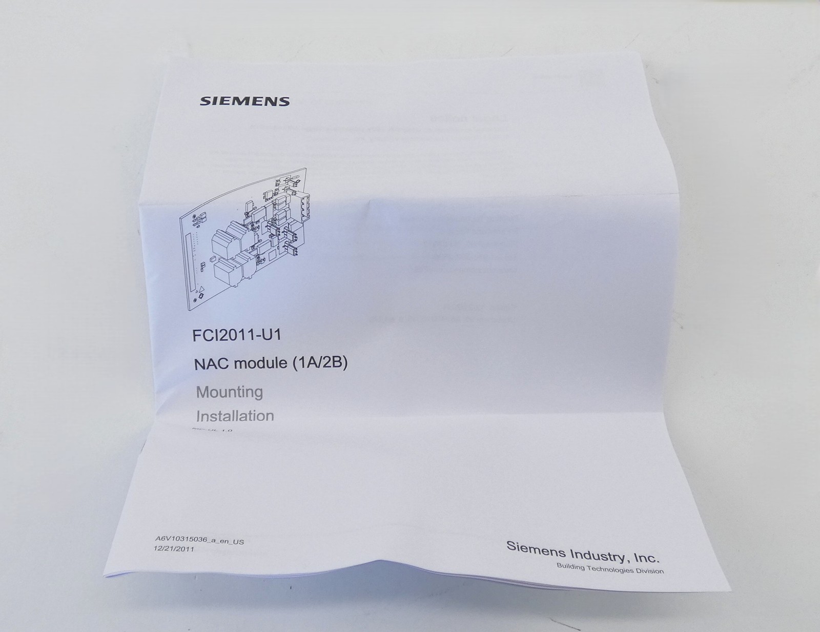 Siemens FCI2011-U1 NAC Expansion Module - NEW Surplus!